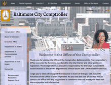 Tablet Screenshot of comptroller.baltimorecity.gov